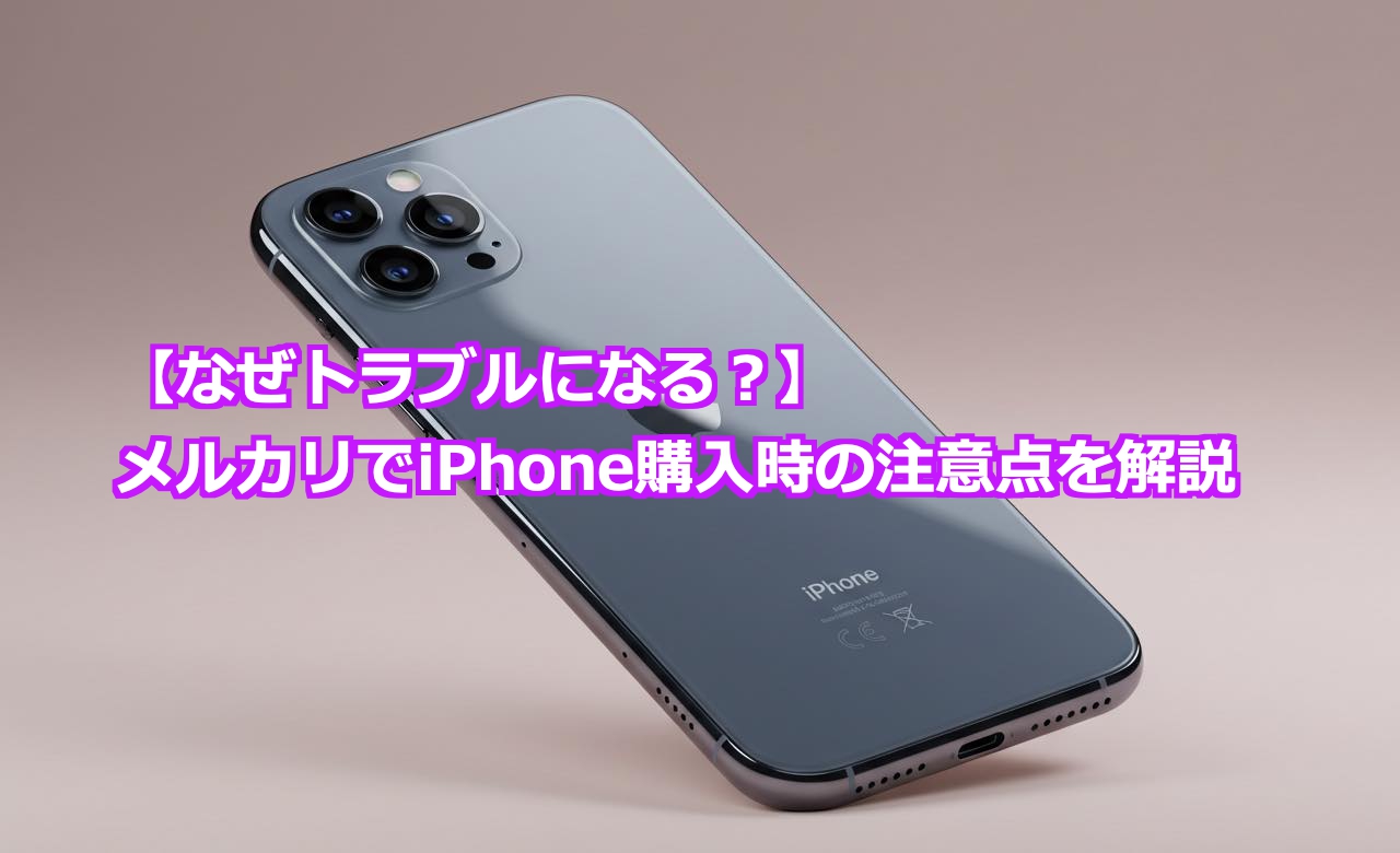 トラブルになる？】メルカリで中古iPhone購入時の注意点を解説